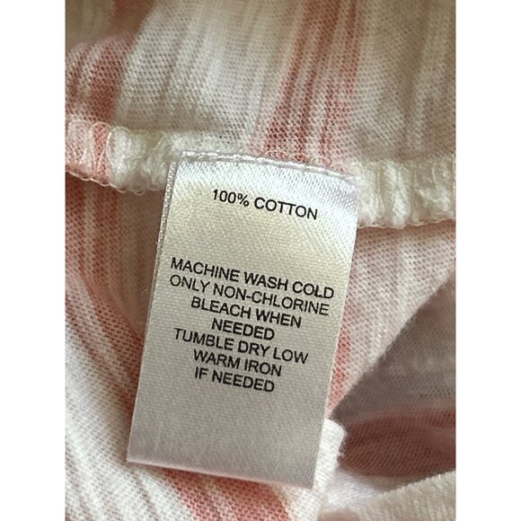 Bundle Of 2 Tees: Calvin Klein Performance Teal & Loft Sunwashed Striped Medium - Picture 7 of 11